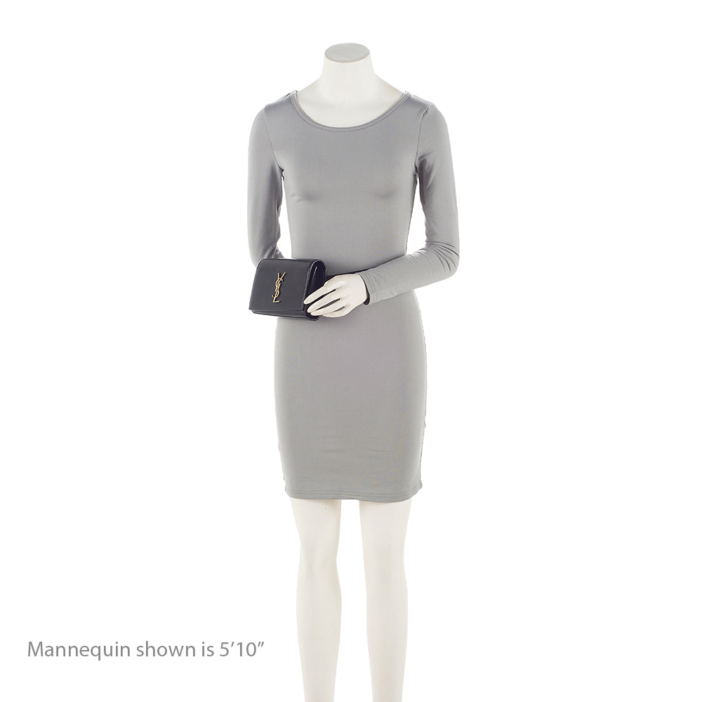 Saint Laurent Calfskin Monogram Kate Belt Bag (SHF-21829)