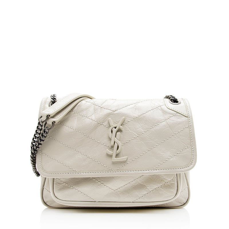 Ysl Niki Shoulder Bag, White Leather, Medium | ShopShops | Get Off