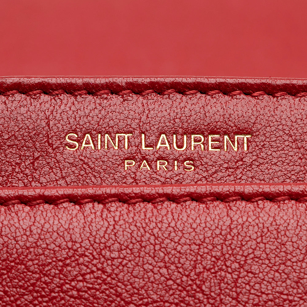 Saint Laurent Diamond Quilted Leather Becky Small Shoulder Bag (SHF-22081)