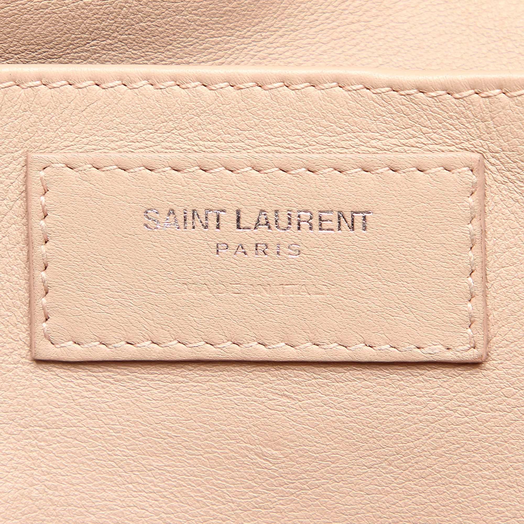 Saint Laurent Downtown Cabas Leather Satchel (SHG-24382)