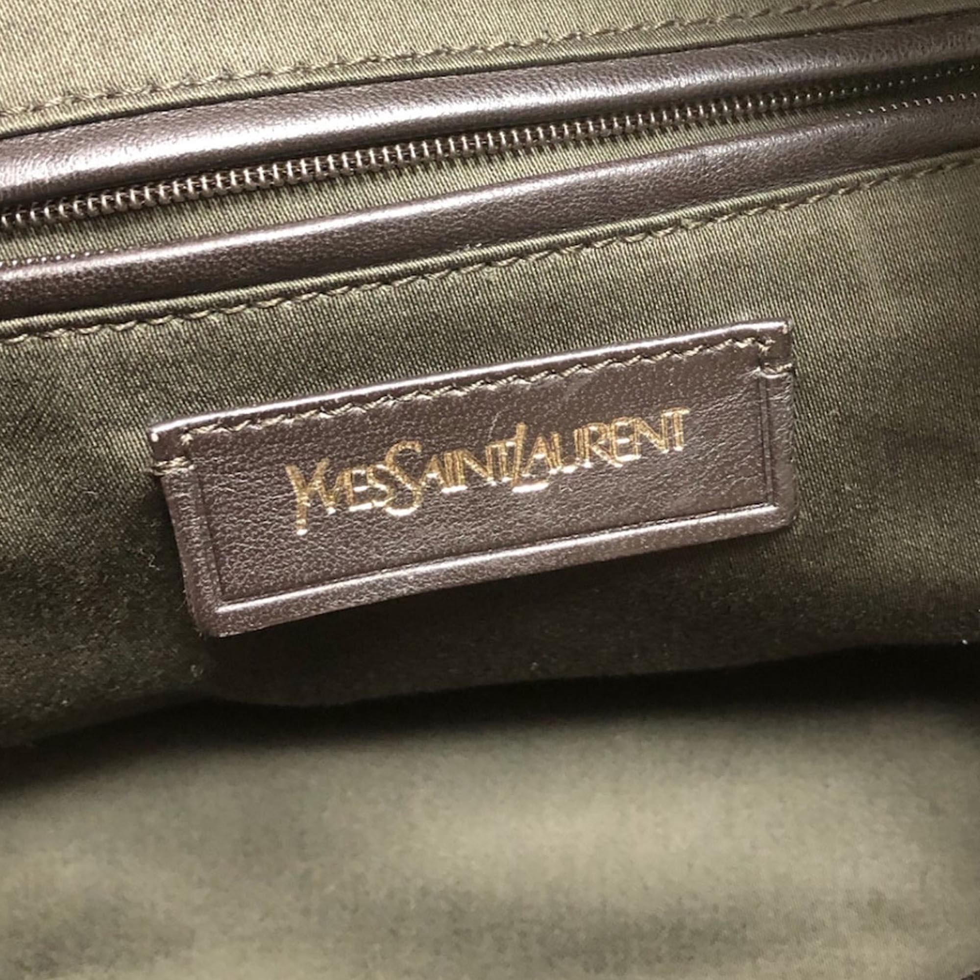 Saint Laurent Downtown Patent Leather Handbag (SHG-31595)