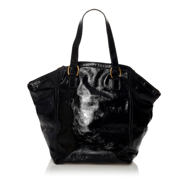 Saint Laurent Downtown Patent Leather Tote Bag (SHG-30020)