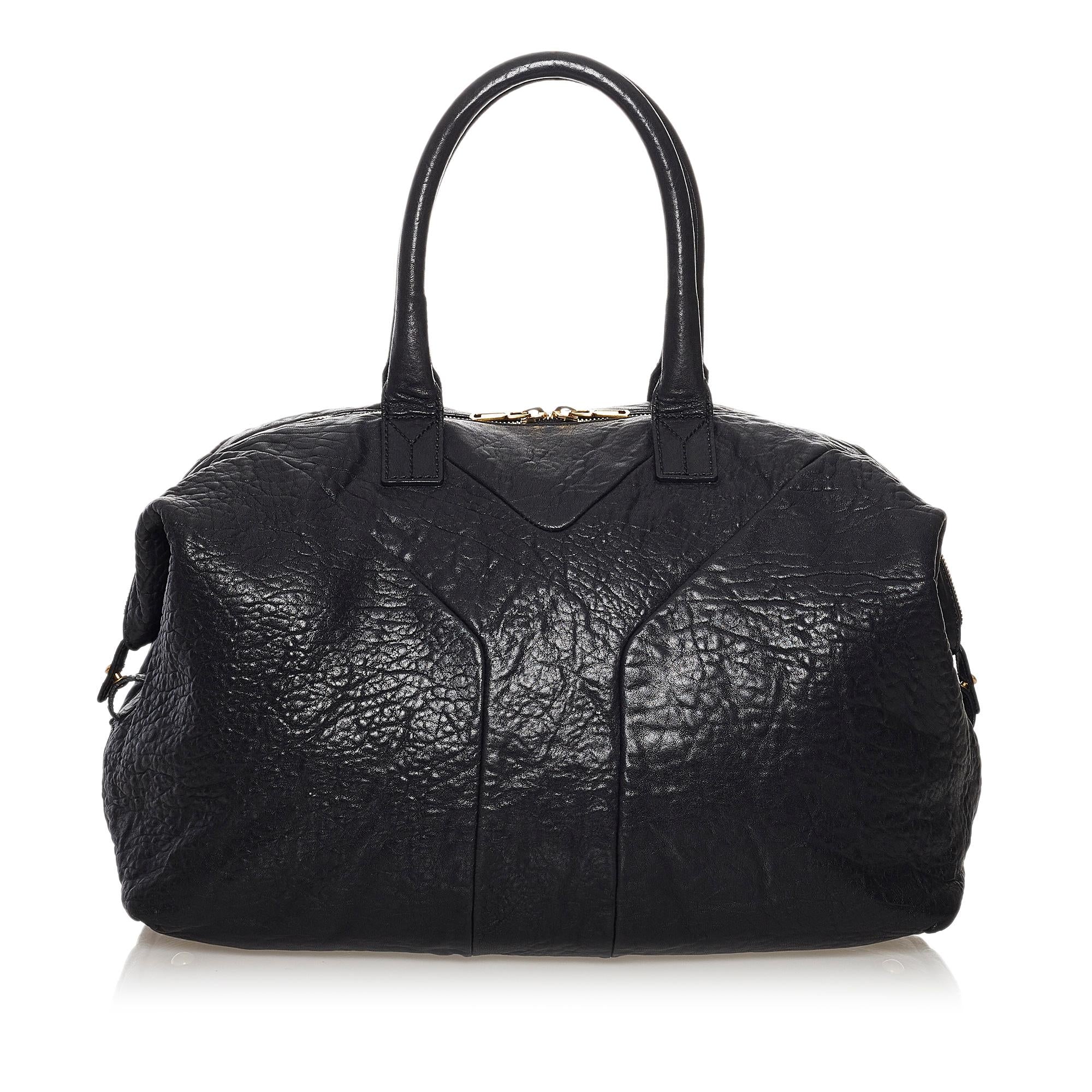 Saint Laurent Easy Y Leather Tote Bag (SHG-32296)