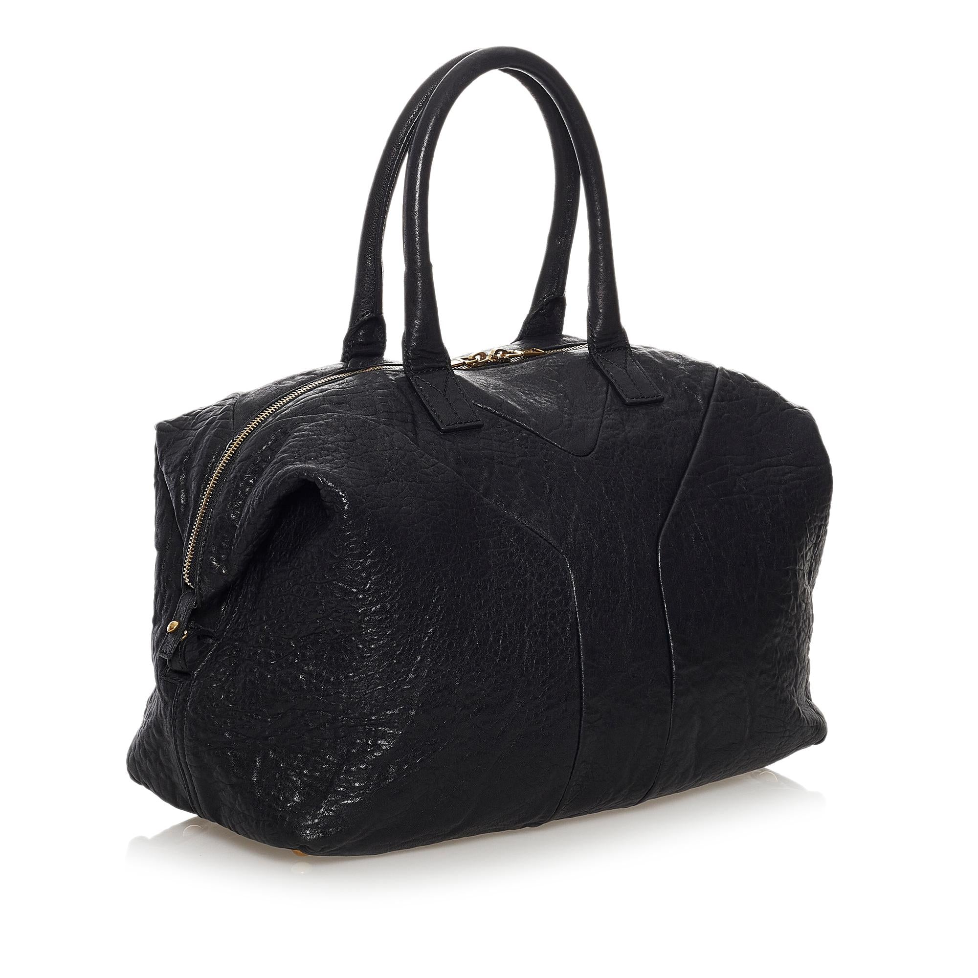 Saint Laurent Easy Y Leather Tote Bag (SHG-32296)