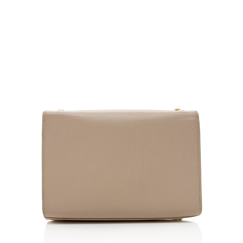 Saint Laurent Grain de Poudre Leather Classic Kate Chain Small Shoulder Bag (SHF-18573)