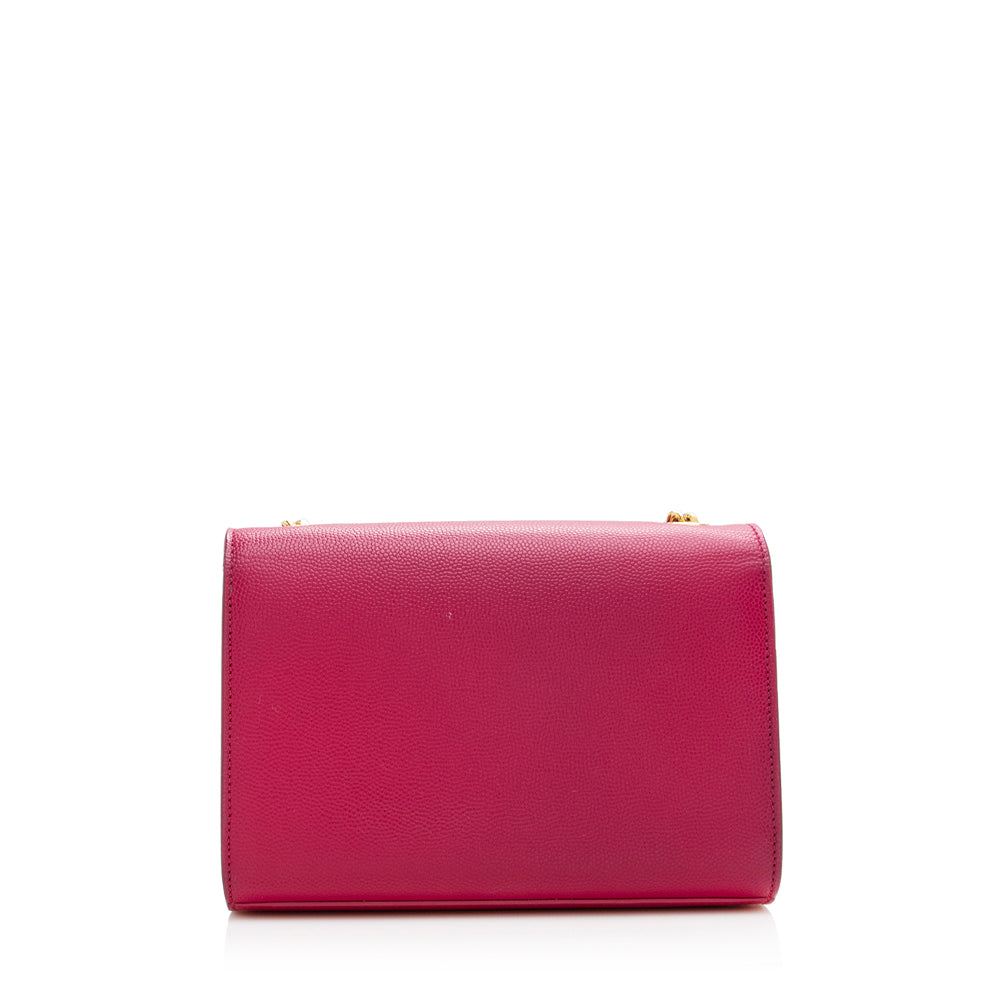 Saint Laurent Grain de Poudre Leather Classic Kate Chain Small Shoulder Bag (SHF-20743)