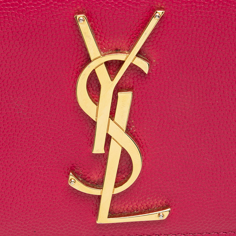 Saint Laurent Grain de Poudre Leather Classic Kate Chain Small Shoulder Bag (SHF-20743)