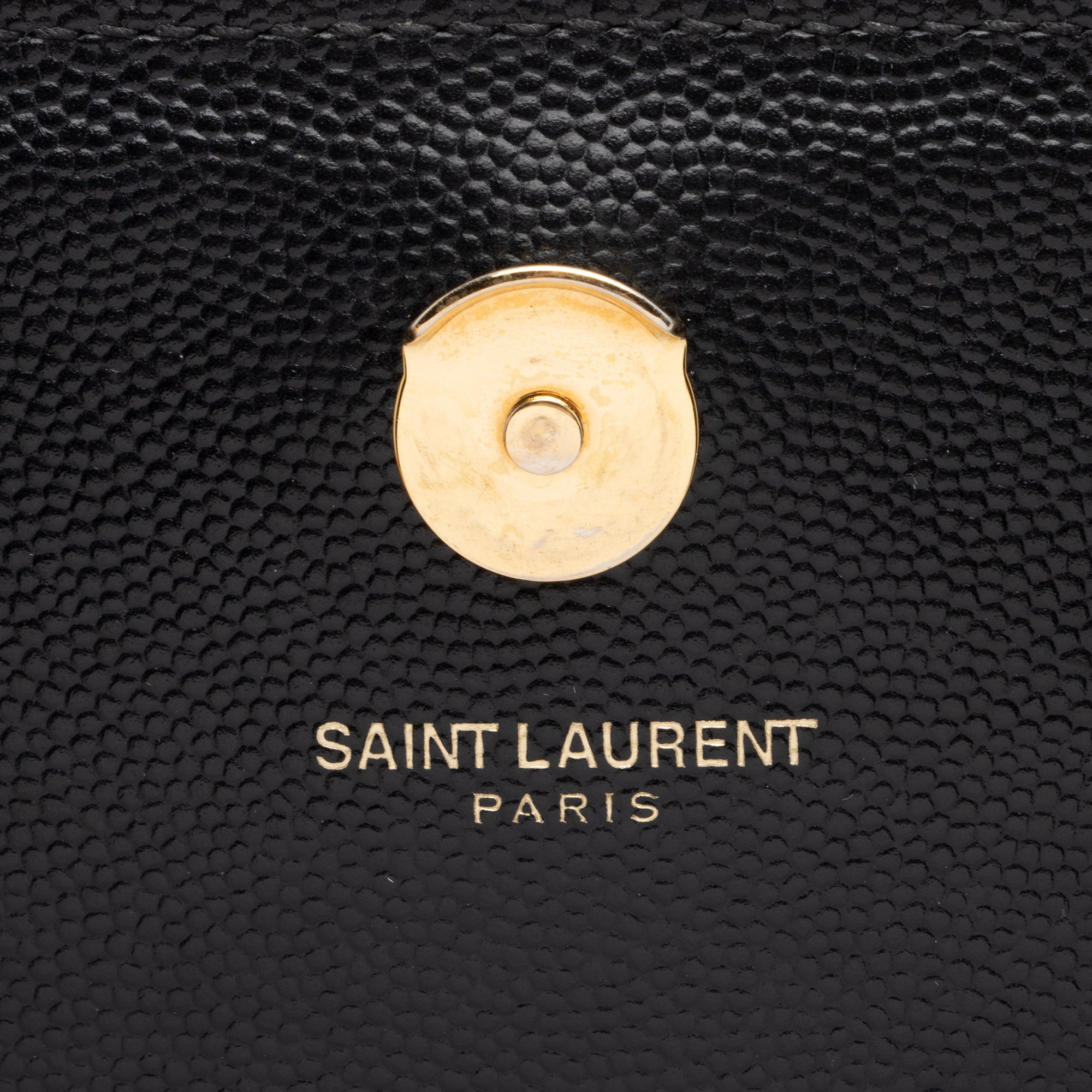 Saint Laurent Grain de Poudre Monogram Kate Chain Medium Shoulder Bag (SHF-rJQIm6)