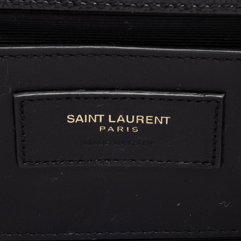 Saint Laurent Grain de Poudre Monogram Kate Chain Medium Shoulder Bag (SHF-rJQIm6)