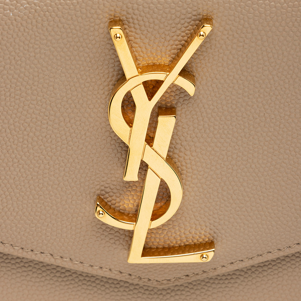 Saint Laurent Grain de Poudre Uptown Clutch (SHF-21449)