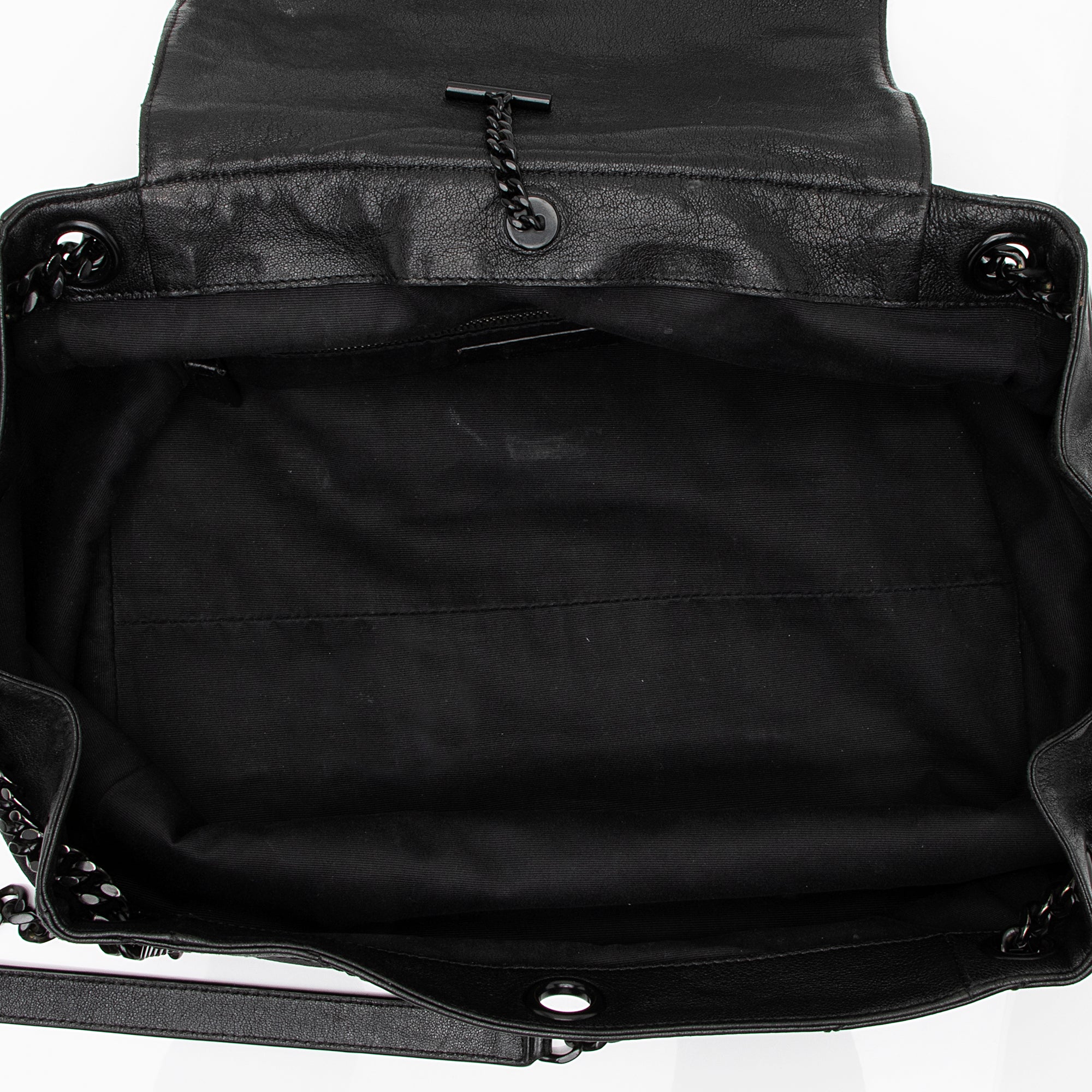 Saint Laurent Lambskin Large Monogram Nolita Bag (SHF-23575)