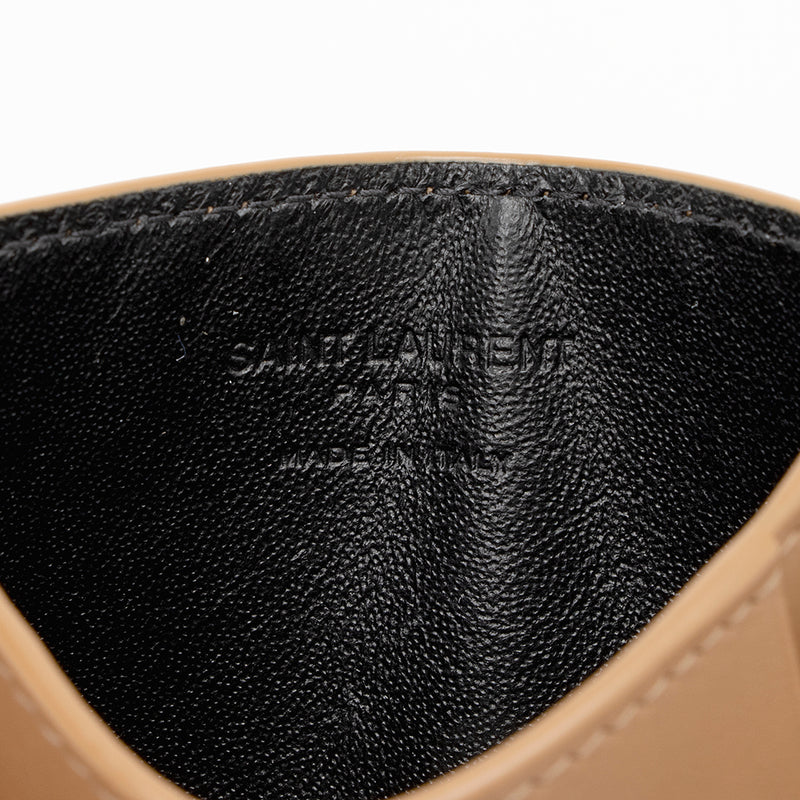 Saint Laurent Leather Card Case Insert (SHF-13749)