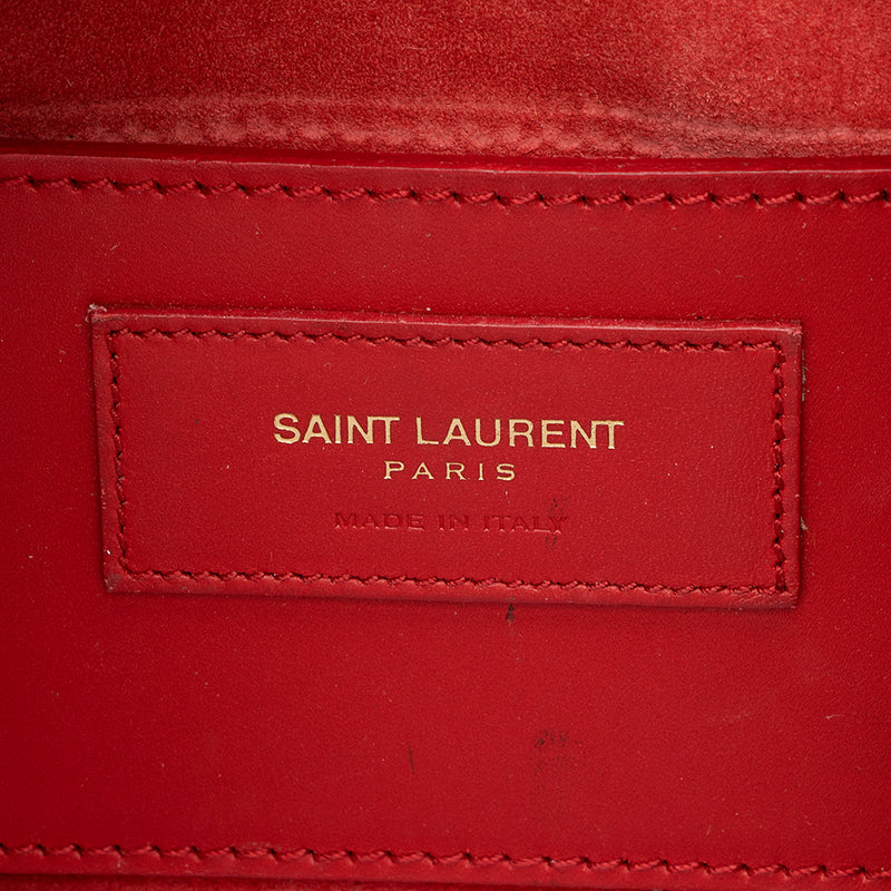 Saint Laurent Leather Classic Baby Duffle Satchel (SHF-14810)