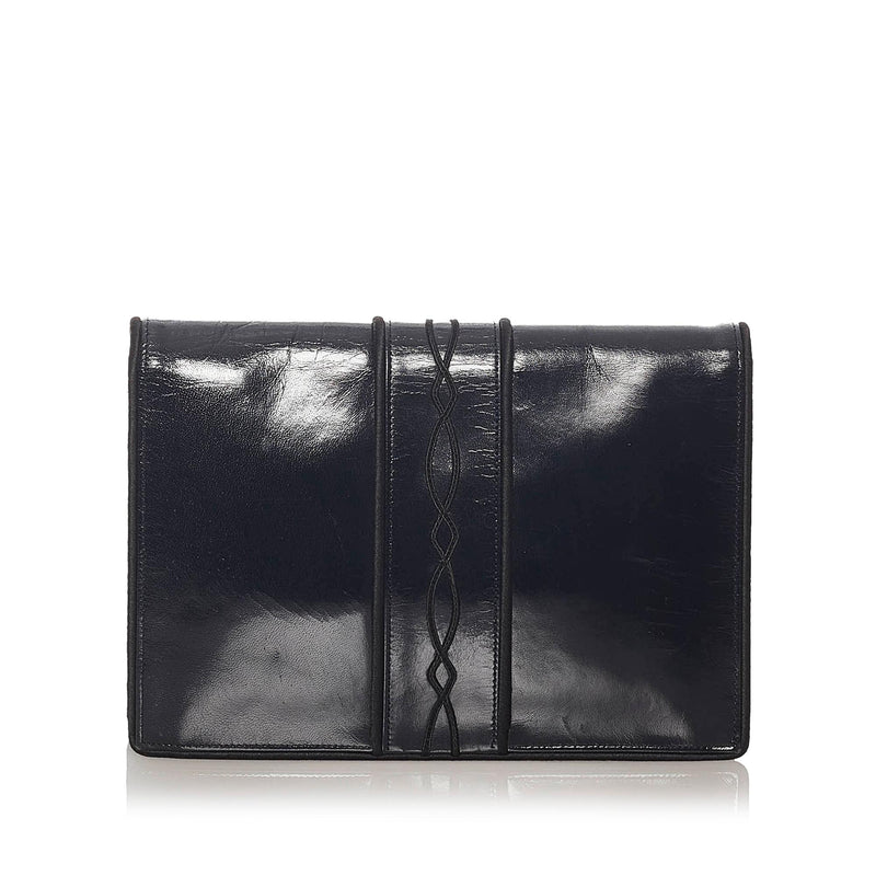 Saint Laurent Leather Clutch Bag (SHG-27873)