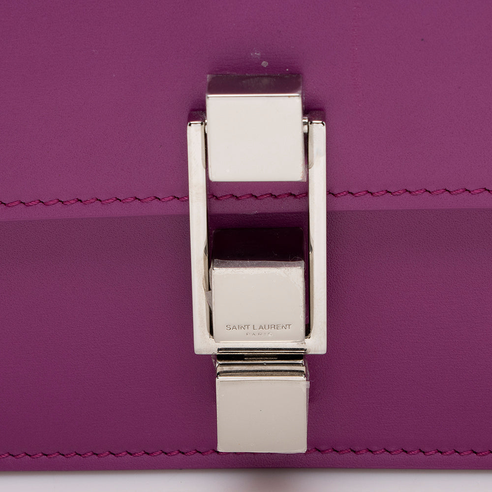 Saint Laurent Leather Le Carre Shoulder Bag (SHF-17856)