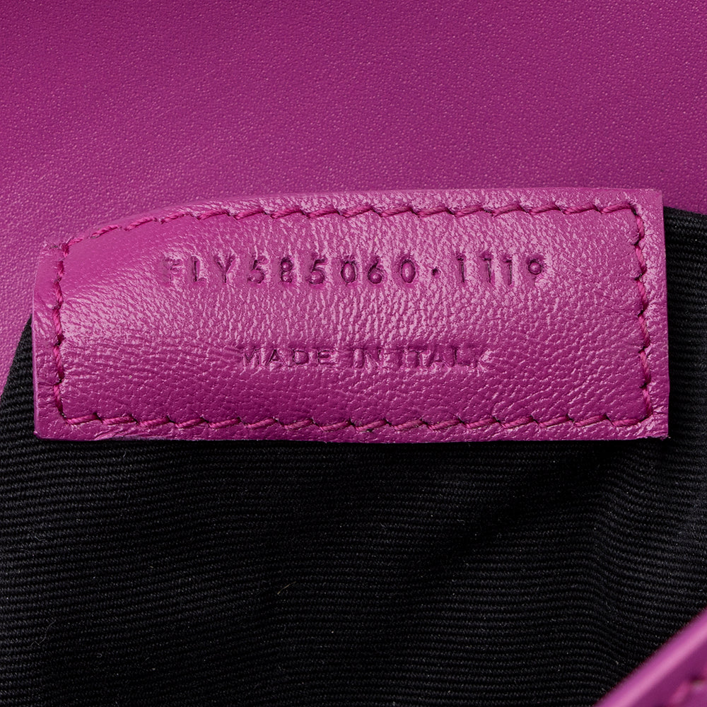 Saint Laurent Leather Le Carre Shoulder Bag (SHF-17856)