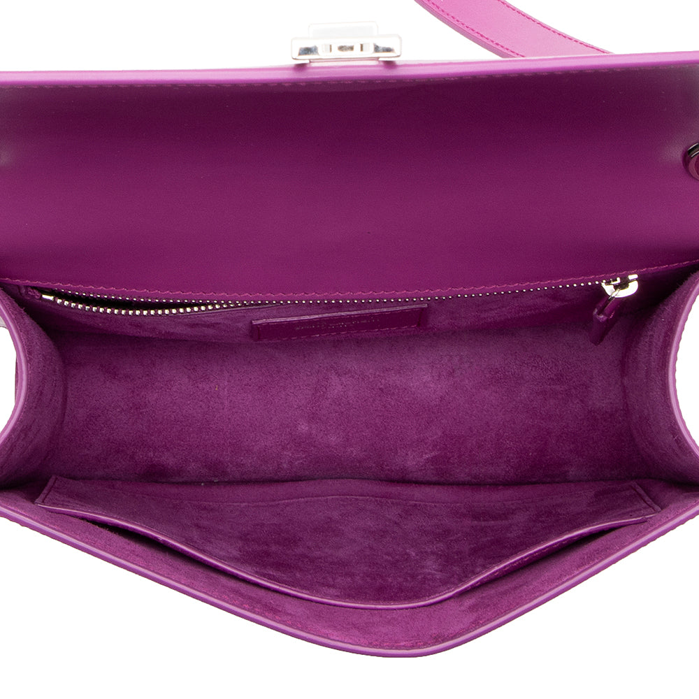 Saint Laurent Leather Le Carre Shoulder Bag (SHF-17856)