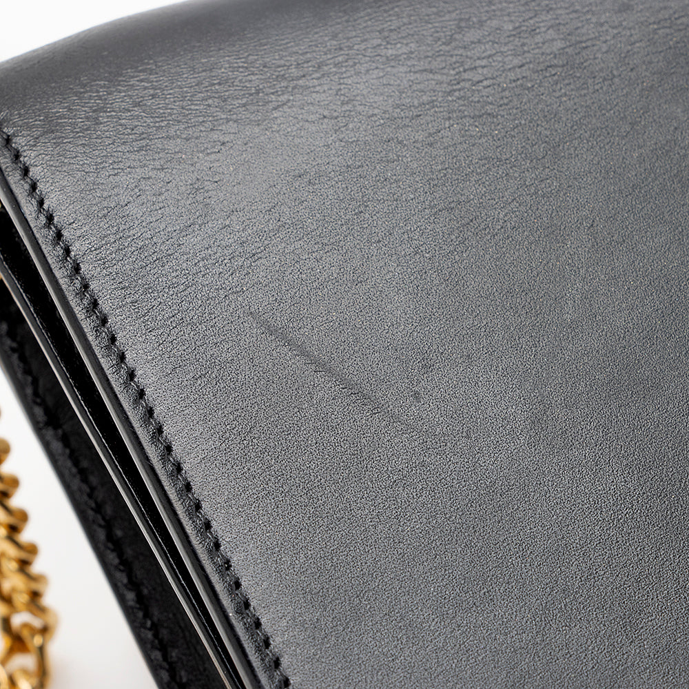 Saint Laurent Leather Monogram Kate Tassel Medium Shoulder Bag - FINAL SALE (SHF-18858)