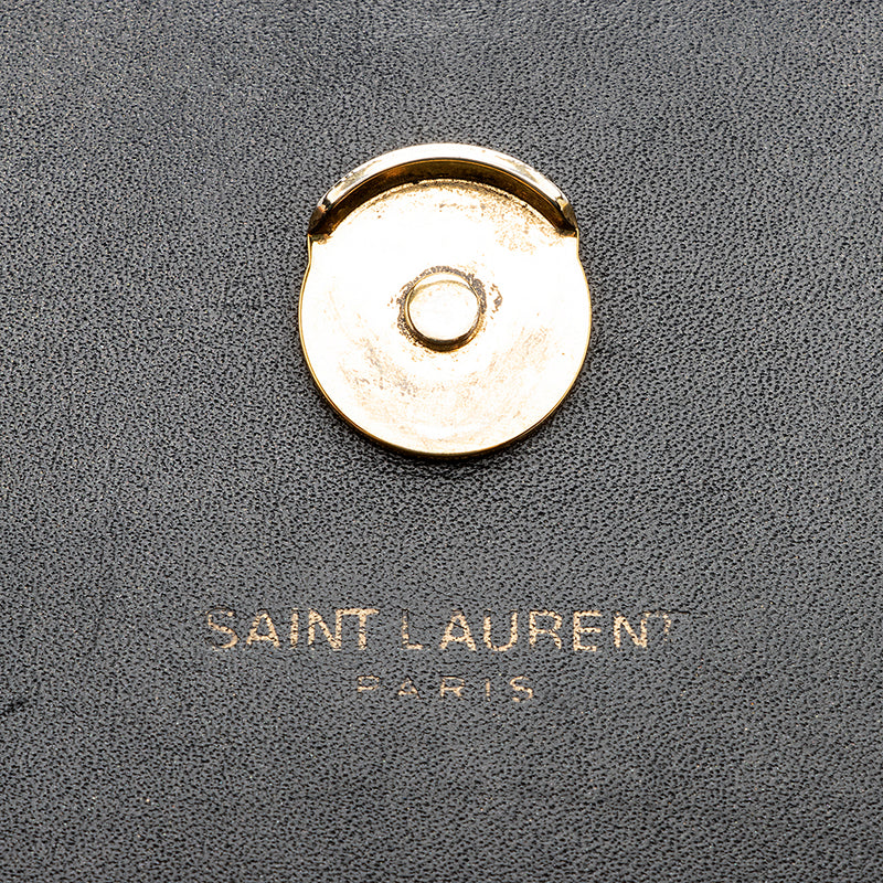 Saint Laurent Leather Monogram Kate Tassel Medium Shoulder Bag - FINAL SALE (SHF-18858)