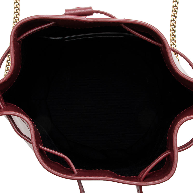 Saint Laurent Leather Talitha Small Bucket Bag (SHF-15132)
