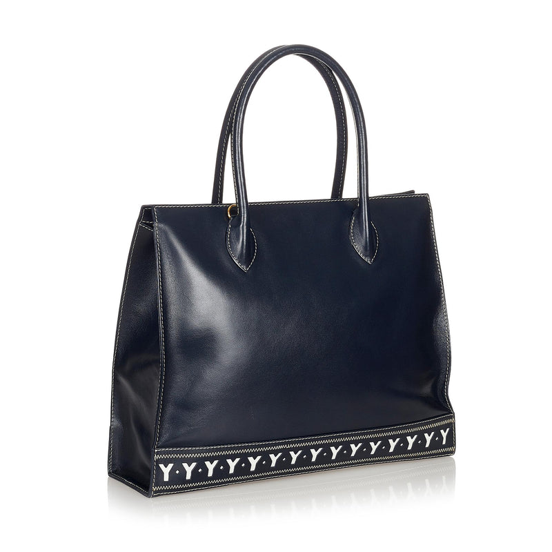 Saint Laurent Leather Tote Bag (SHG-26732)
