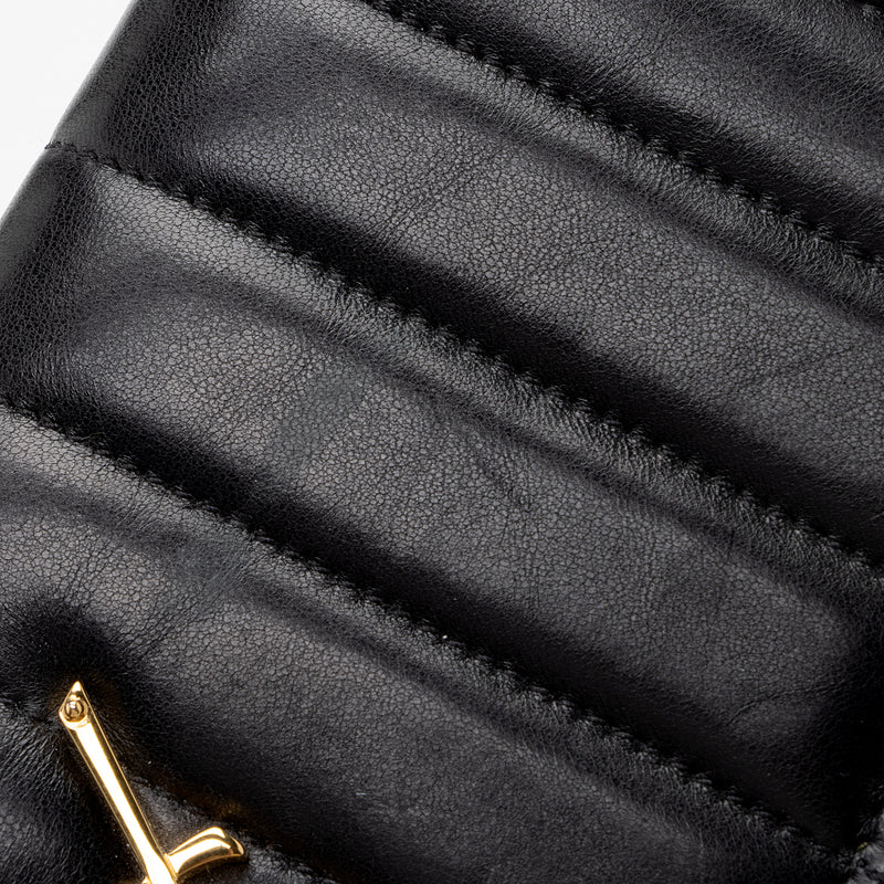 Saint Laurent Monogram Quilted Leather Continental Zip Wallet