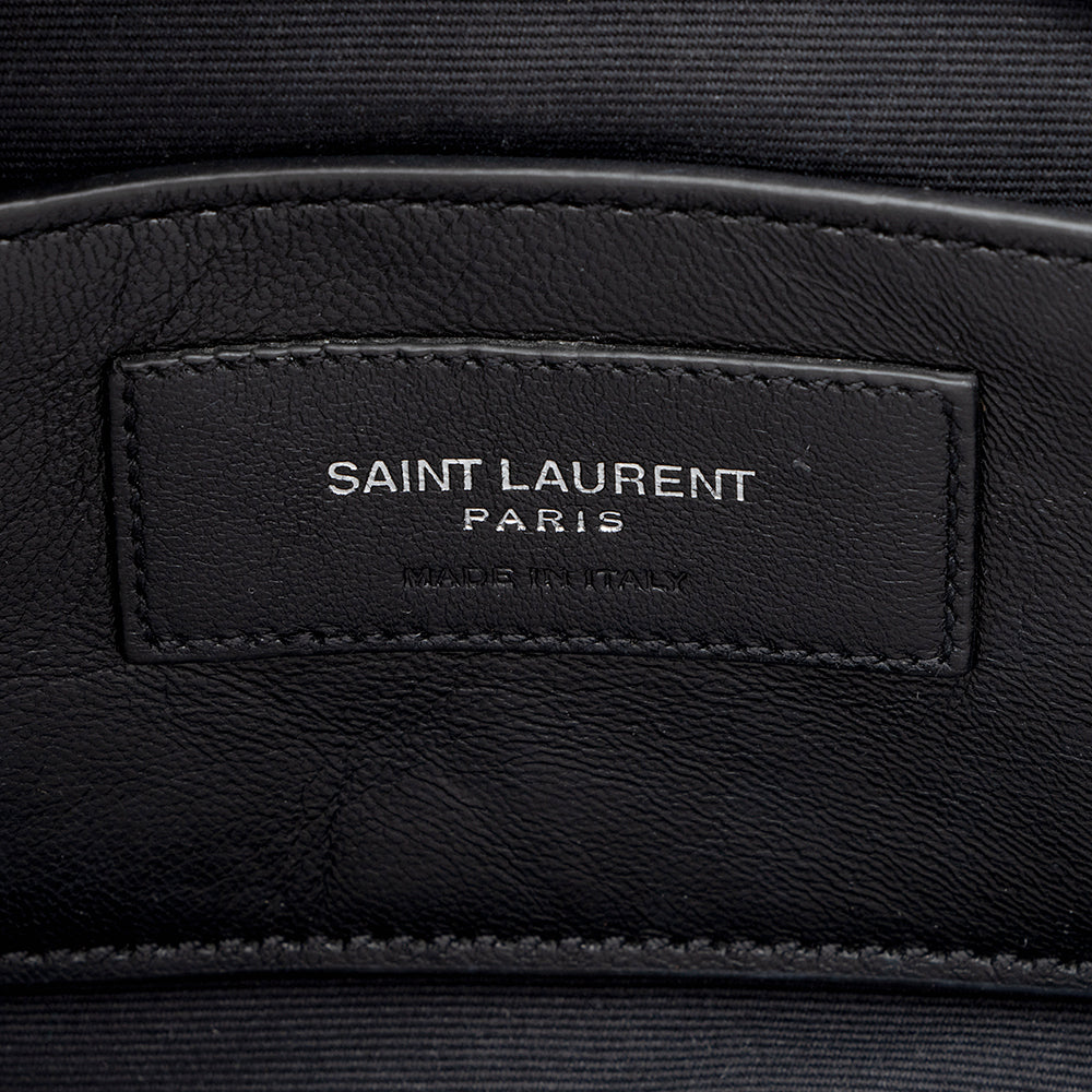 Saint Laurent Matelasse Calfskin Classic Monogram College Large Shoulder Bag (SHF-19141)