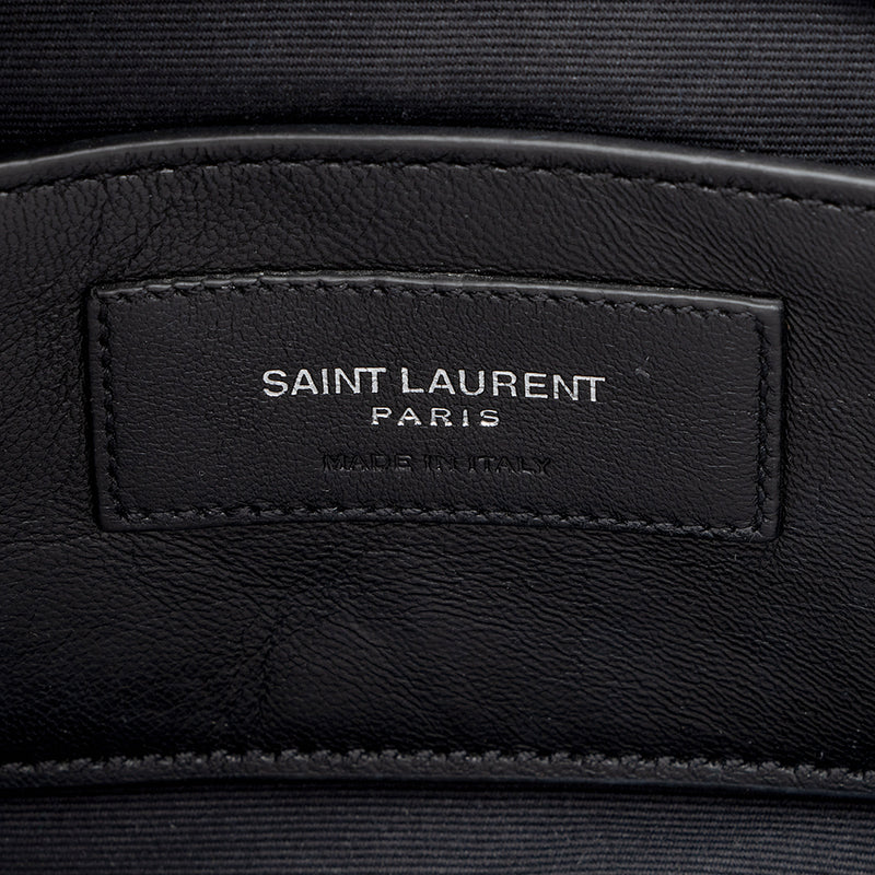 Saint Laurent Matelasse Calfskin Classic Monogram College Large Shoulder Bag (SHF-19141)