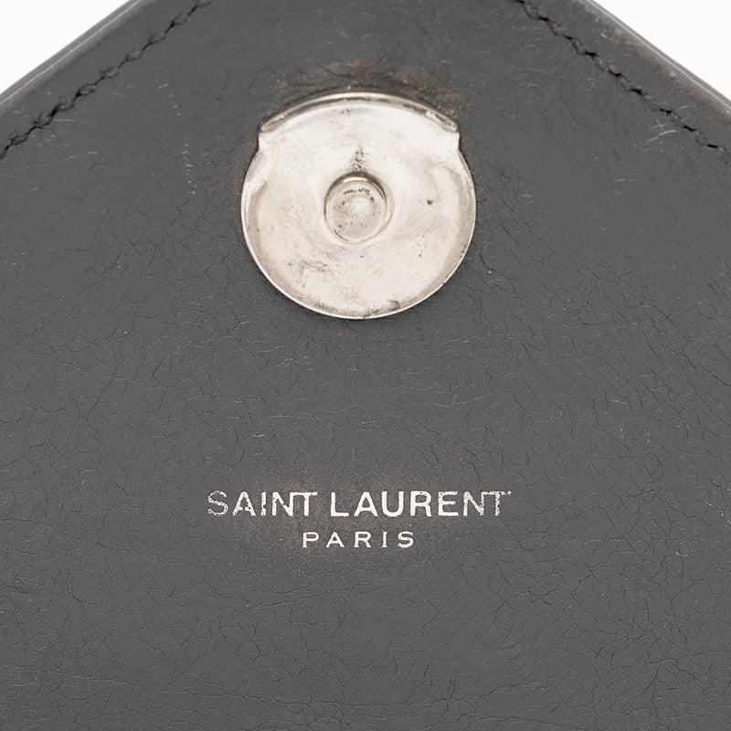Saint Laurent Matelasse Calfskin Classic Monogram College Large Shoulder Bag (SHF-19141)