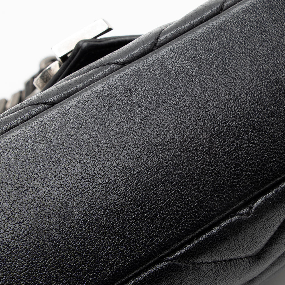 Saint Laurent Matelasse Calfskin Monogram Medium College Top Handle Bag (SHF-18909)