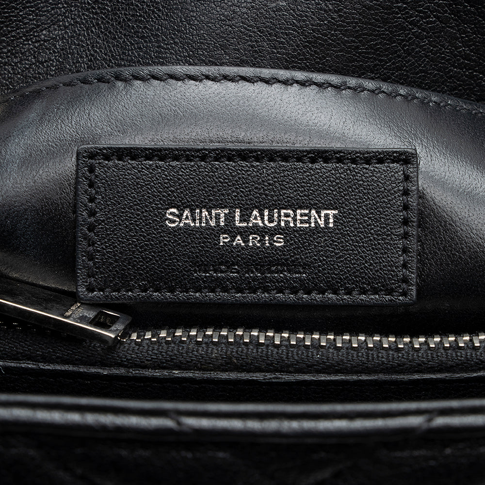 Saint Laurent Matelasse Calfskin Monogram Medium College Top Handle Bag (SHF-18909)