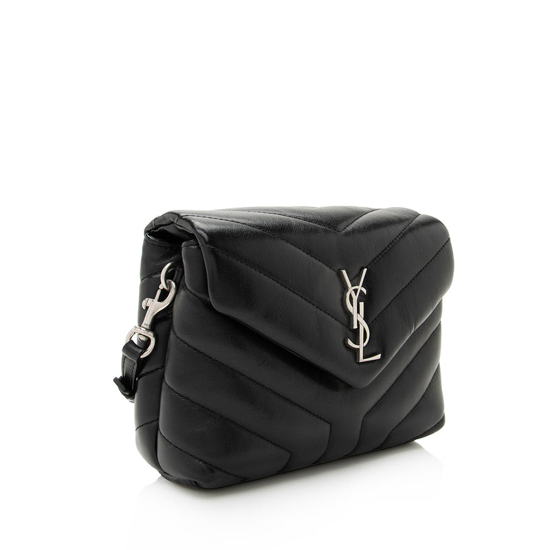 Saint Laurent LouLou Toy Shoulder Bag Black in Calfskin Leather