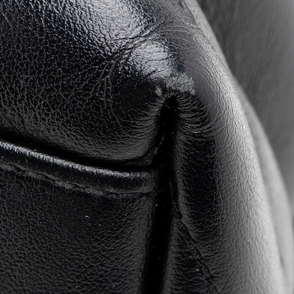 Saint Laurent Matelasse Calfskin Monogram LouLou Chain Medium Shoulder Bag (SHF-19046)