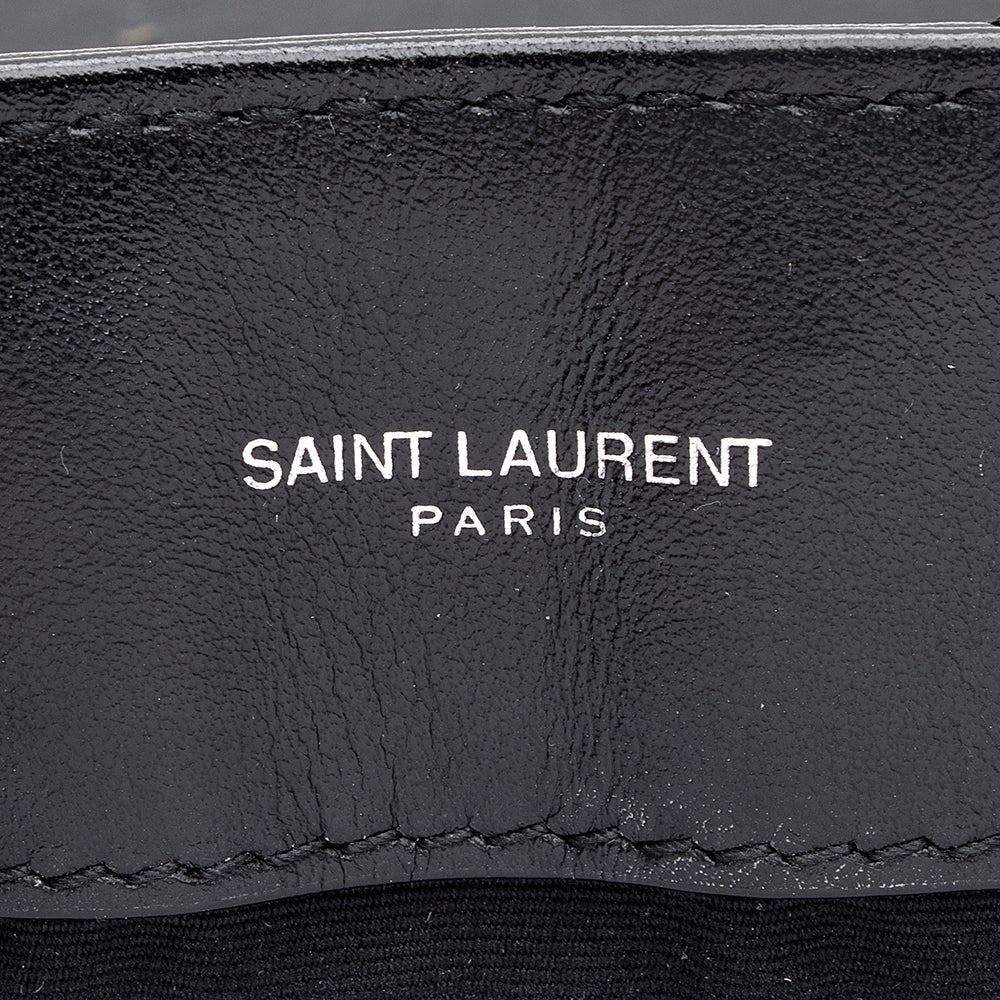 Saint Laurent Matelasse Calfskin Monogram LouLou Chain Medium Shoulder Bag (SHF-19046)