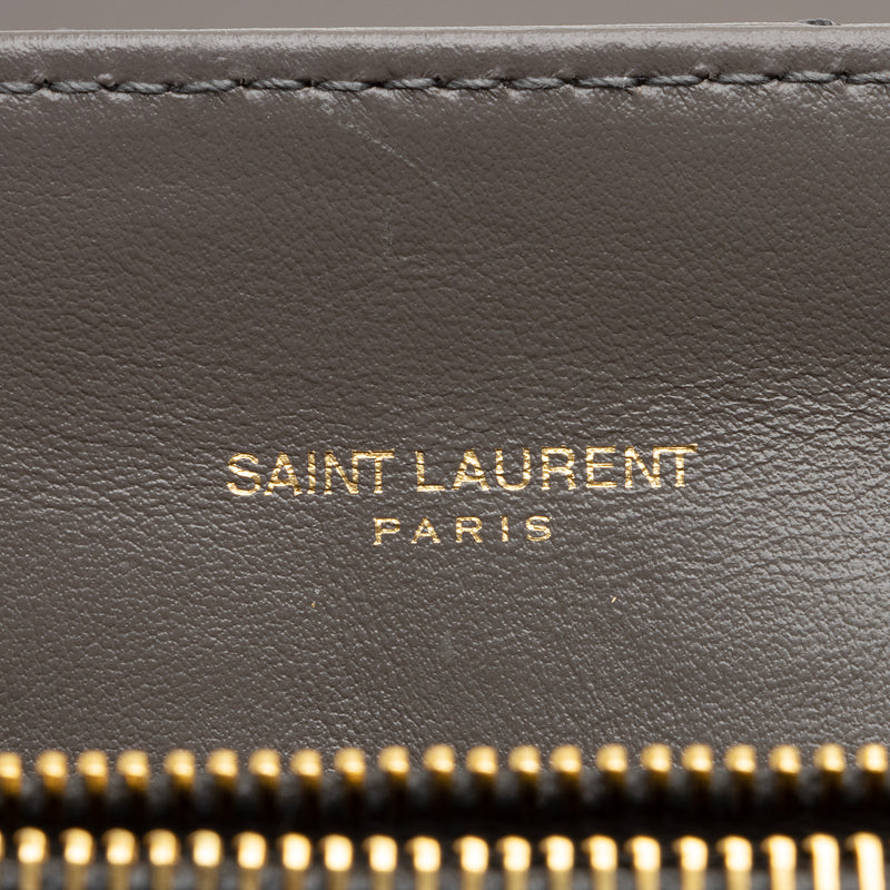 Saint Laurent Matelasse Calfskin Monogram LouLou Chain Medium Shoulder Bag (SHF-23892)