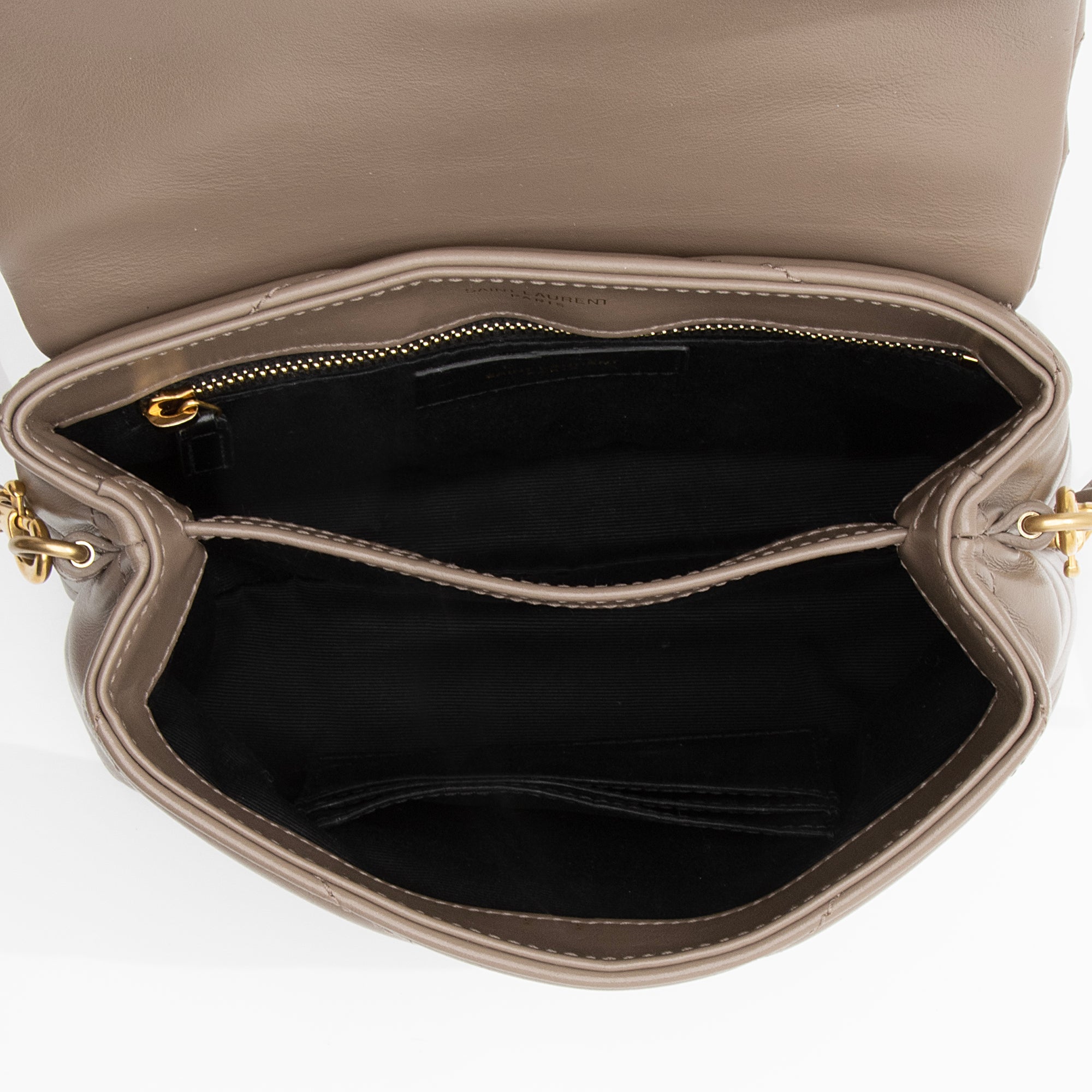 Saint Laurent Matelasse Calfskin Monogram LouLou Toy Crossbody Bag (SHF-vkCgCs)