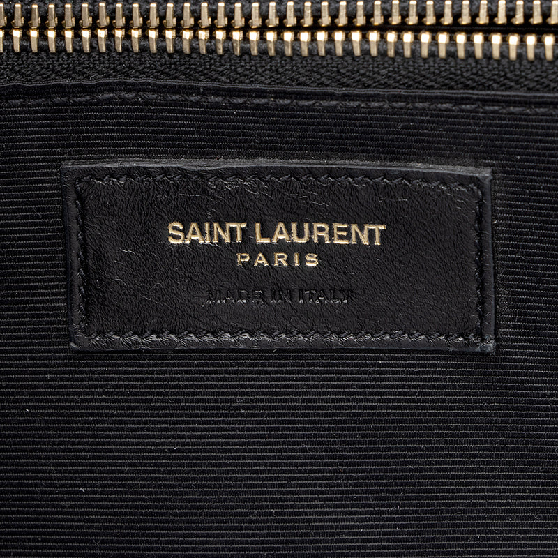 Saint Laurent Matelasse Grain de Poudre Monogram Large Shoulder Bag (SHF-18343)