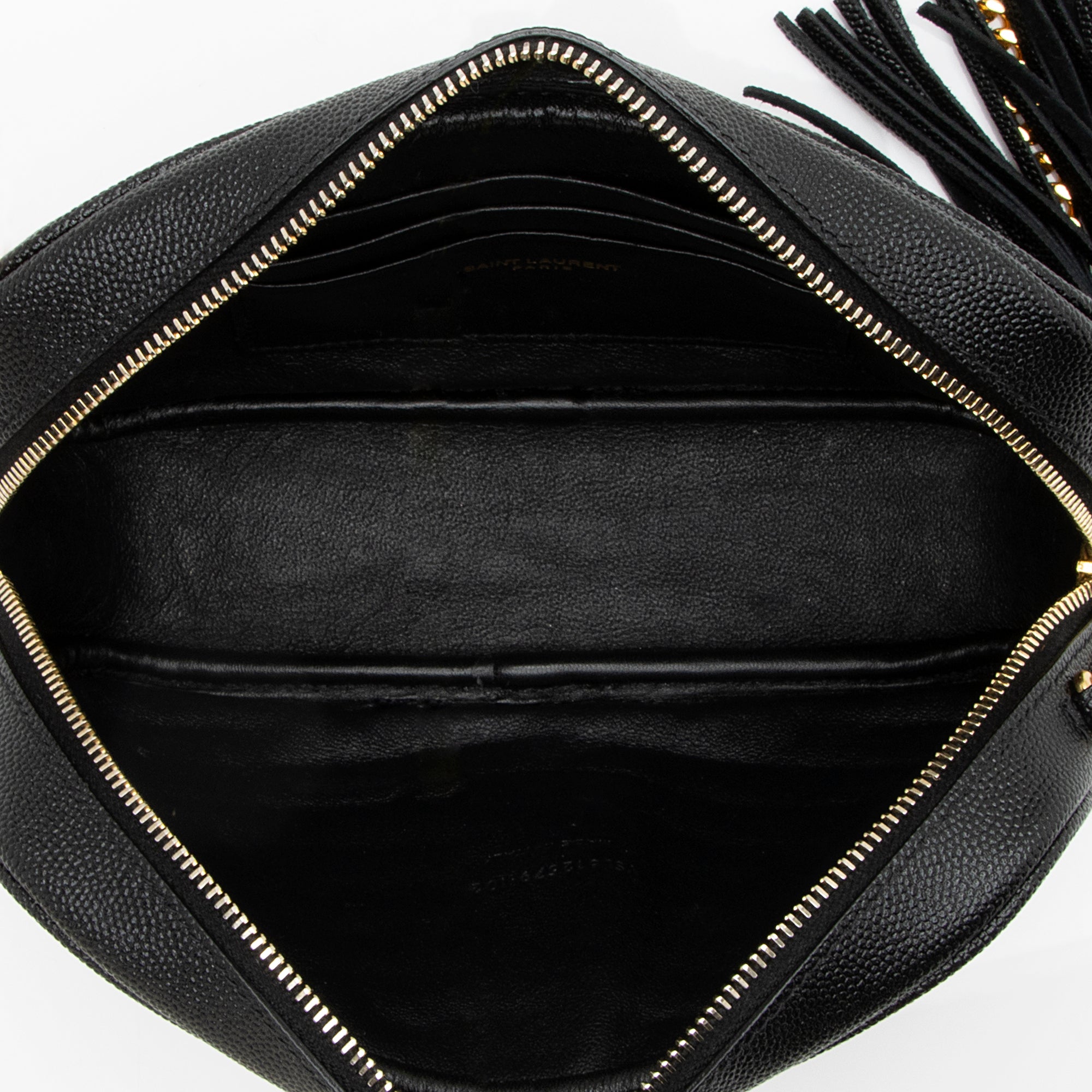 Saint Laurent Matelasse Grain de Poudre Monogram Lou Mini Camera Bag - FINAL SALE (SHF-23811)