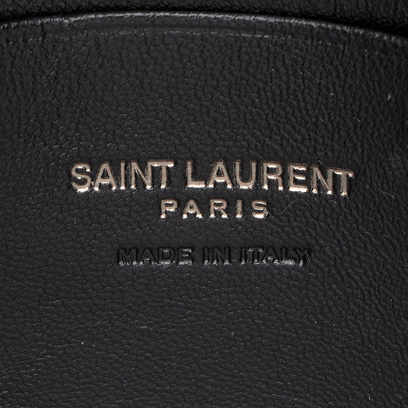 Saint Laurent Matelasse Grain de Poudre Monogram Lou Mini Camera Bag (SHF-1WB10U)