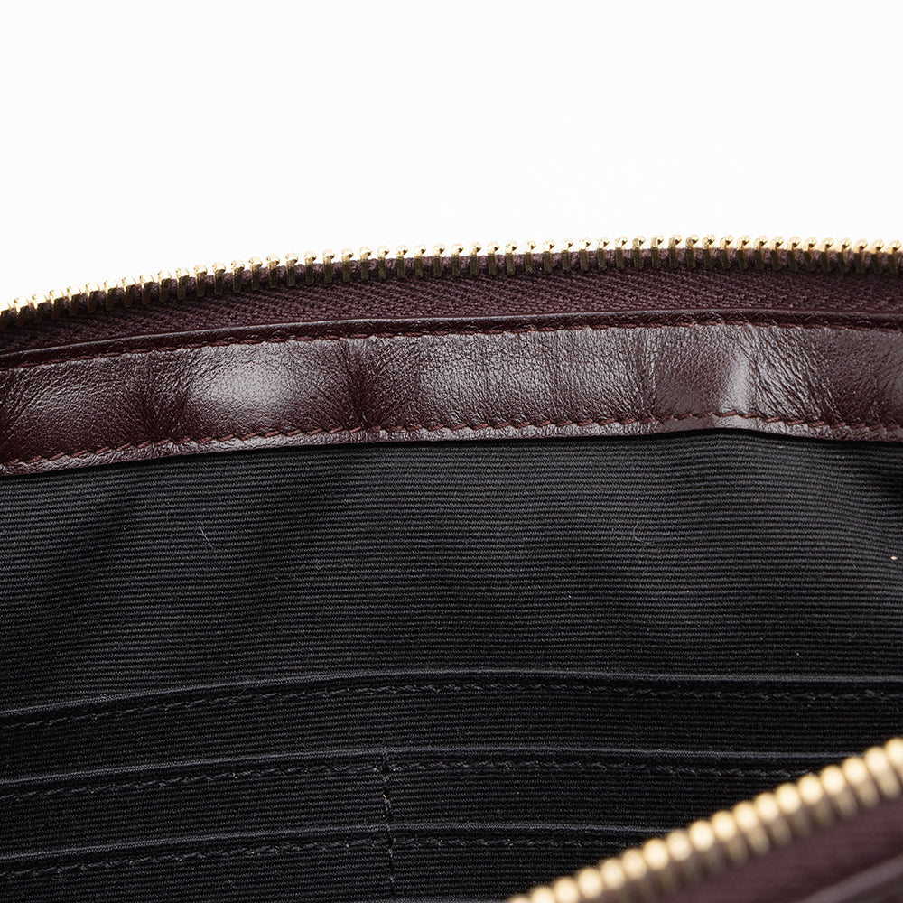 Saint Laurent Matelasse Leather Large Wristlet (SHF-16924)