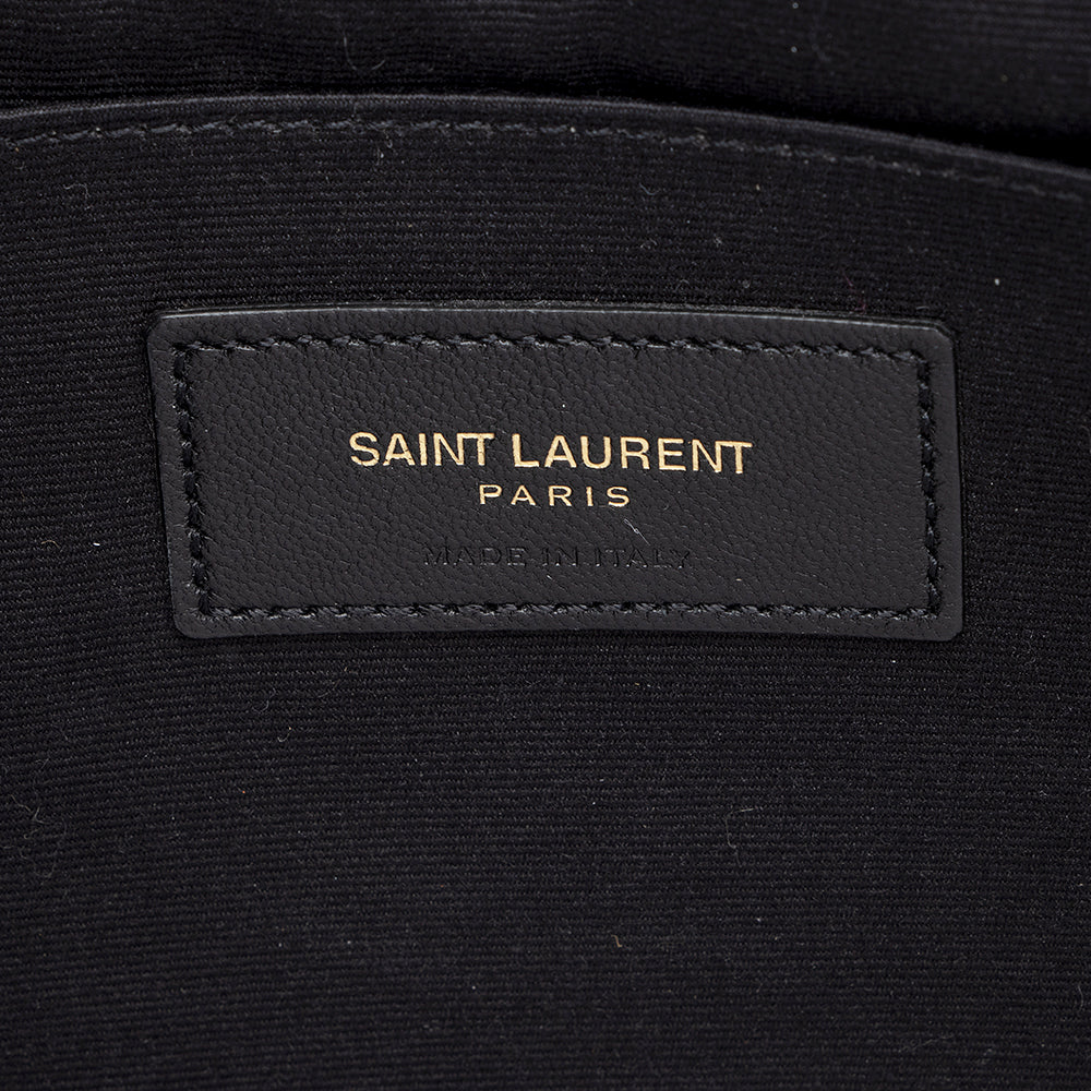 Saint Laurent Matelasse Leather Large Wristlet (SHF-16924)