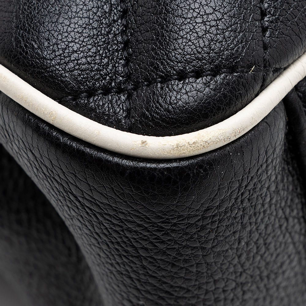 Saint Laurent Mixed Matelasse Calfskin Classic Monogram Soft Large Shoulder Bag (SHF-18799)