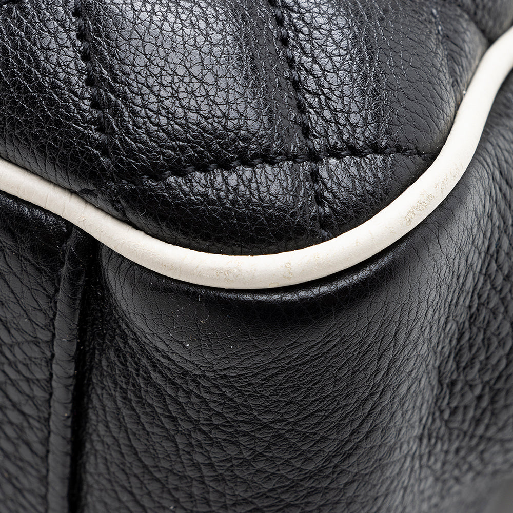 Saint Laurent Mixed Matelasse Calfskin Classic Monogram Soft Large Shoulder Bag (SHF-18799)