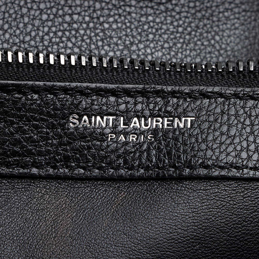 Saint Laurent Mixed Matelasse Calfskin Classic Monogram Soft Large Shoulder Bag (SHF-18799)