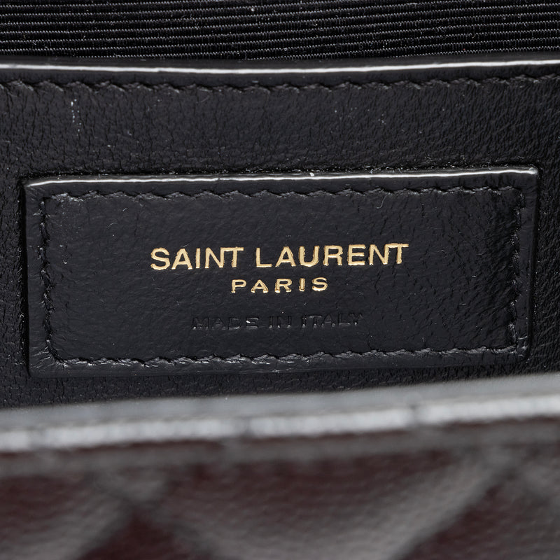 Saint Laurent Mixed Matelasse Leather Classic Monogram Medium Shoulder Bag (SHF-p2FnYk)
