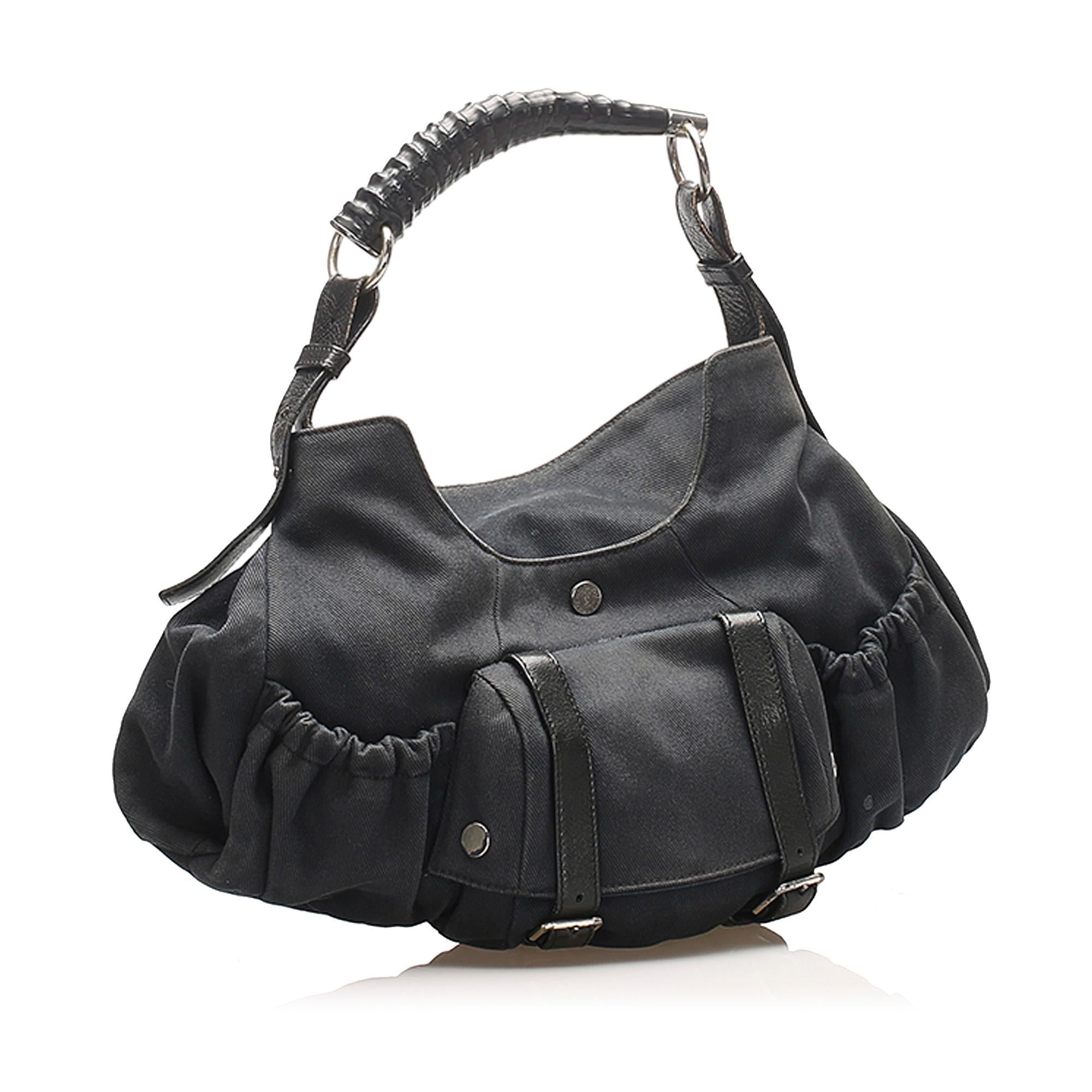 Saint Laurent Mombasa Canvas Handbag (SHG-22380)