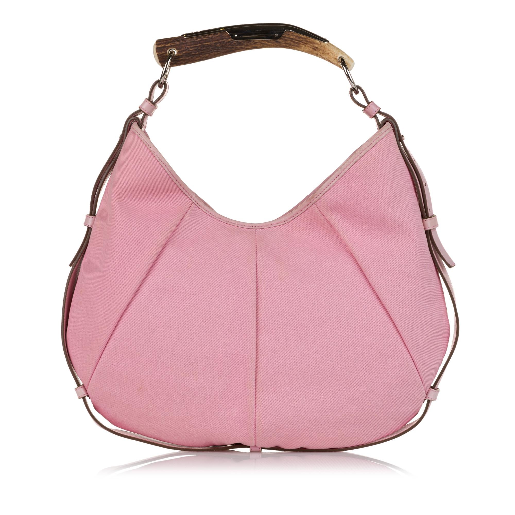 Saint Laurent Mombasa Canvas Shoulder Bag (SHG-33719)