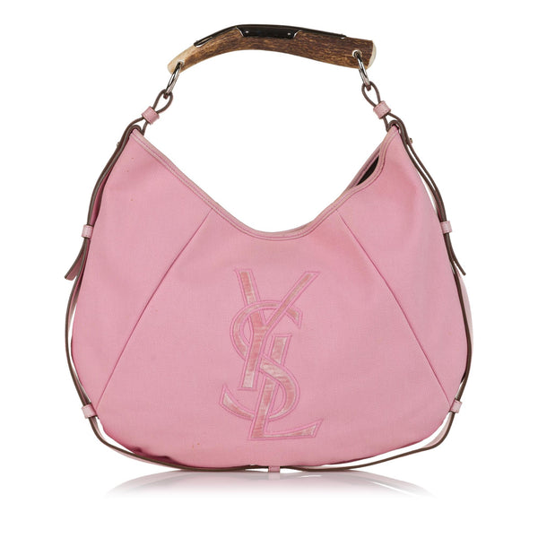 yves saint laurent mombasa モンバサ Yves Saint Laurent YSL Black Canvas Mombasa Horn Shoulder Bag | eBay