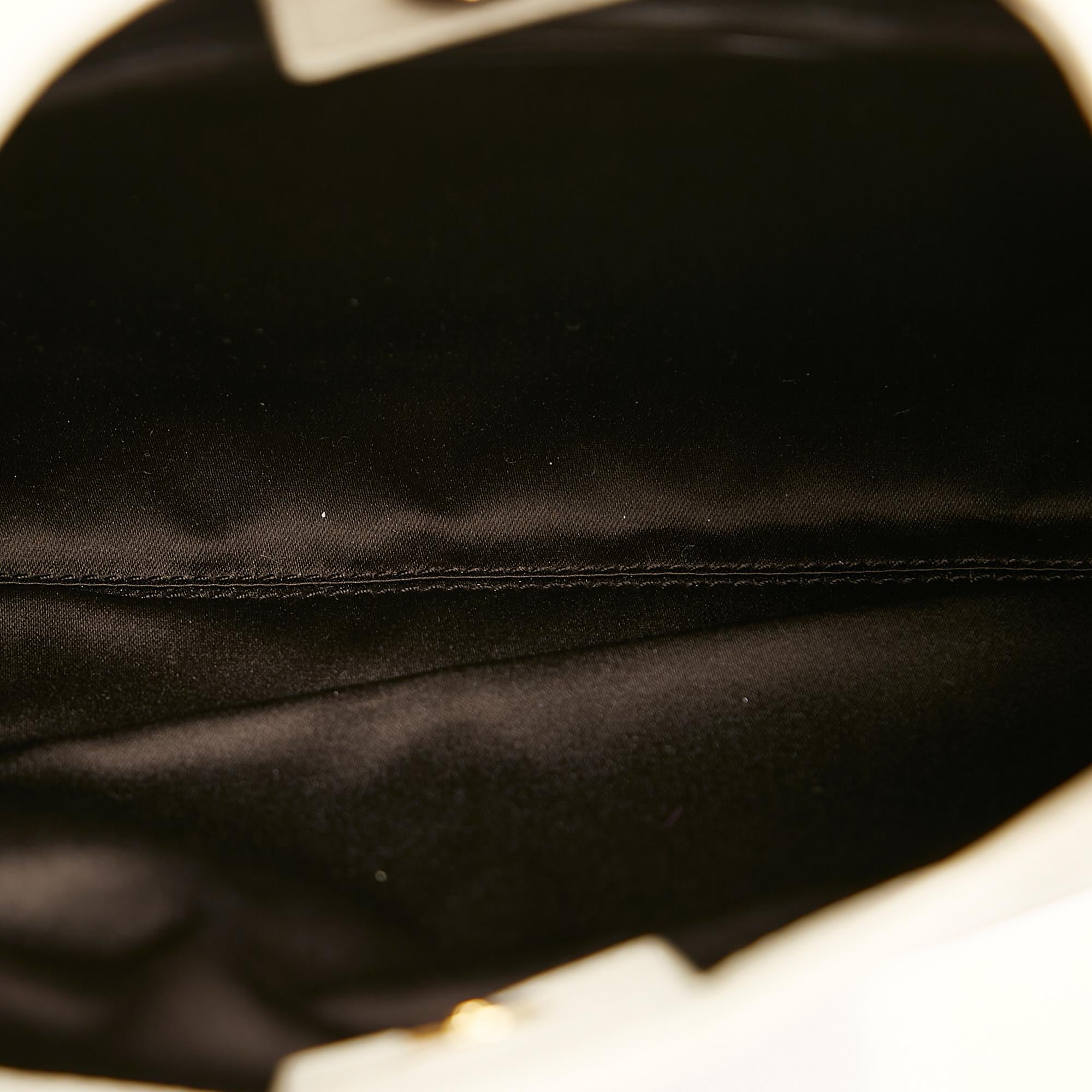 Saint Laurent Mombasa Double Horn Leather Shoulder Bag (SHG-24253)