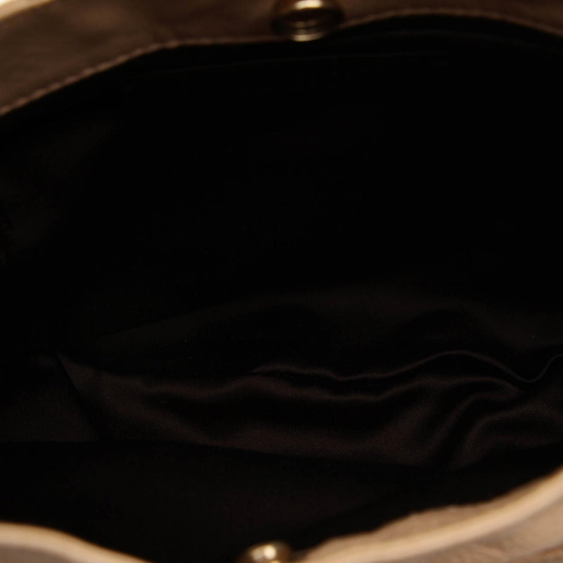 Saint Laurent Mombasa Leather Hobo Bag (SHG-24031)